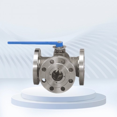 Q44F三通法蘭球閥